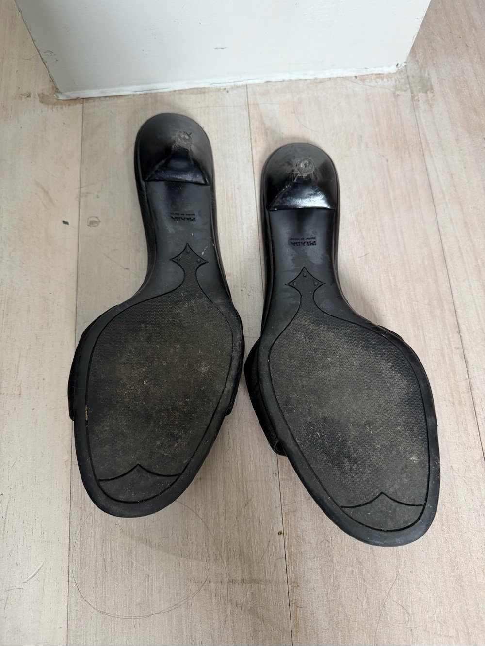 Prada Black Logo Slide Mules - Picture 4 of 4
